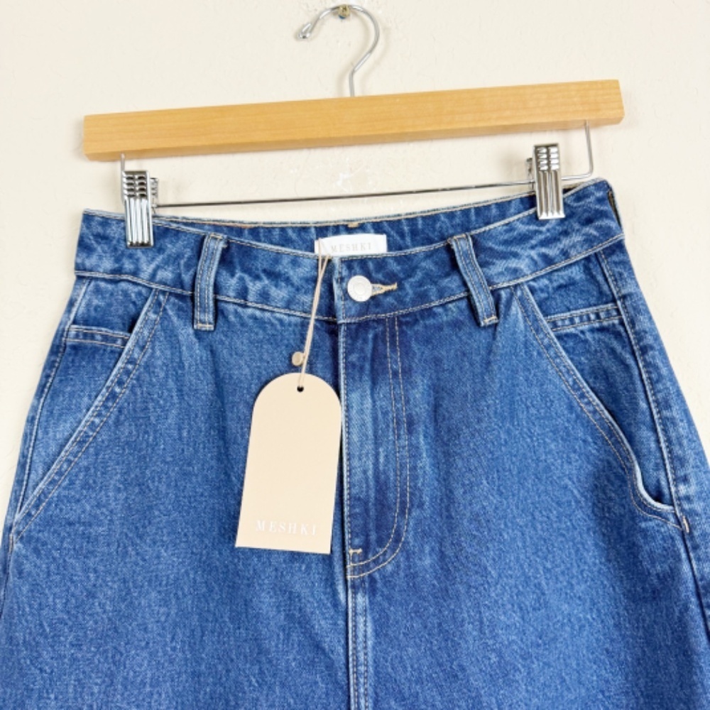 Meshki Blue Flare & Wide Leg Jeans - Picture 4 of 8